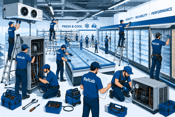 refcab commercial refrigeration cold room installation supermarket grocery store liquor store refrigeration installation services johannesburg south africa best fridge installation