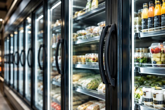 commercial refrigeration glass acrylic doors for supermarket refrigeration retail store refrigeration solutions